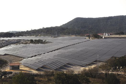 French photovoltaic solar plant in the Gard department in Ales