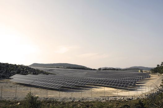 French photovoltaic solar plant in the Gard department in Ales