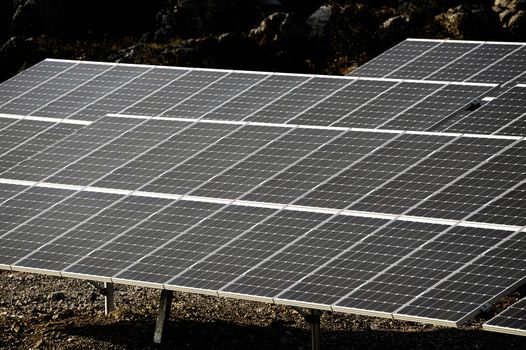 French photovoltaic solar plant in the Gard department in Ales