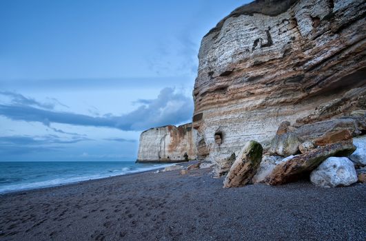 cliffs on Atlantic ocean coast, Etretat, France