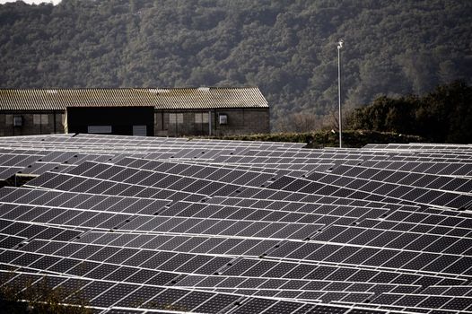 French photovoltaic solar plant in the Gard department in Ales