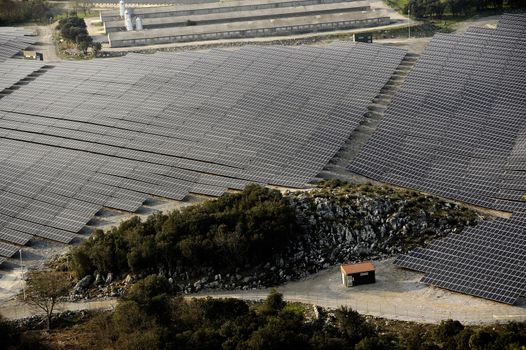 French photovoltaic solar plant in the Gard department in Ales