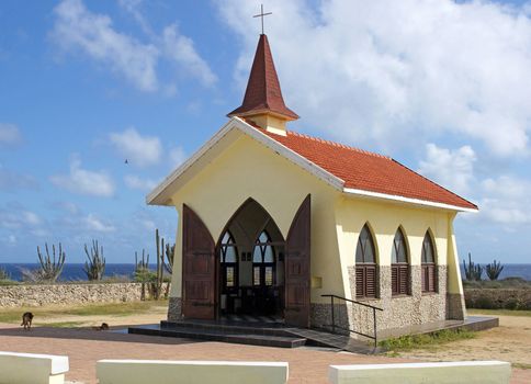 Chapel Alto Vista, tourist attraction of Aruba, ABC Islands