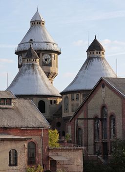 Old dilapidated abandoned gas plant in Hungary.