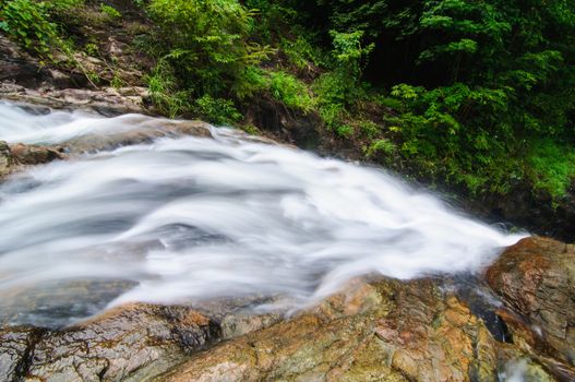 The waterfall sarika National Park, nakon-nayok thailand.