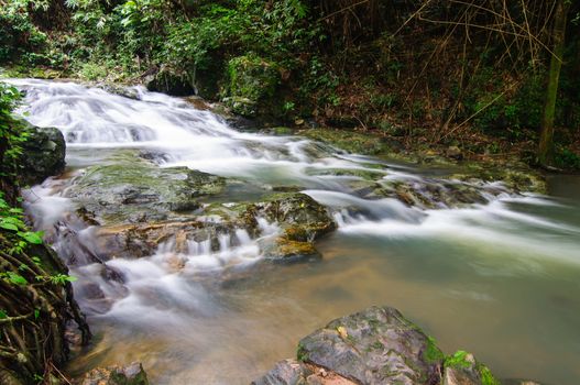 The waterfall sarika National Park, nakon-nayok thailand.