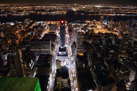 A bird's eye view of Manhattan's West Side