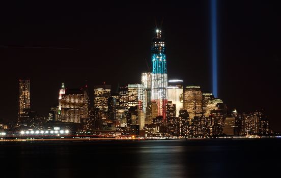 A view from Hoboken, NJ of the WTC on 9/11/12