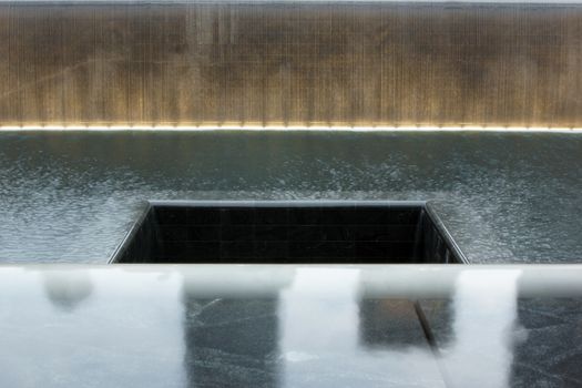 The fountain memorial at the World Trade Center