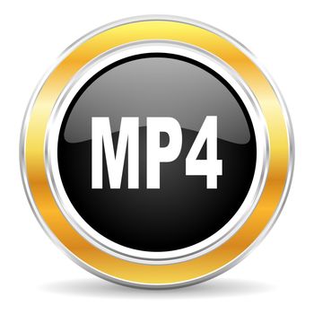 black web button with golden ring