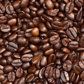 Roasted coffee beans texture use for background