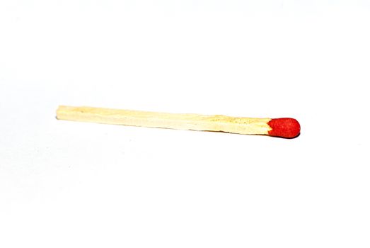 Matchsticks on white background