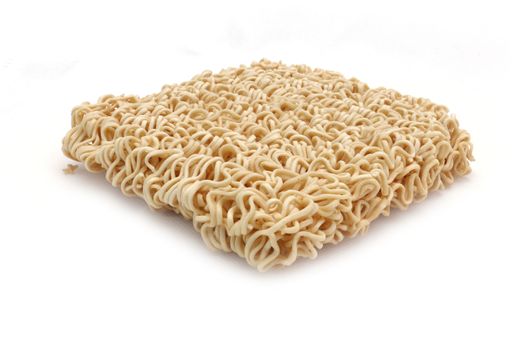 Noodles of fast preparation on with background 