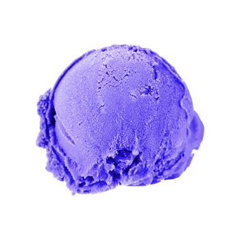 Scoop of ice cream with clipping path