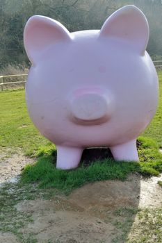 giant outdoor piggy bank