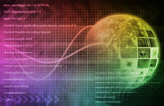 Technology Background as a Digital Abstract Art