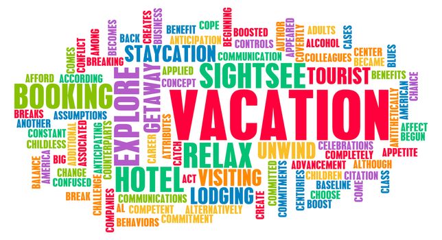 Vacation Concept and Preparation as a Background