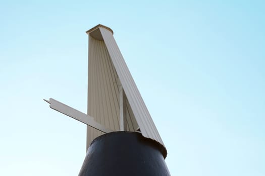 White wooden oast house cowl against the sky in Kent, England