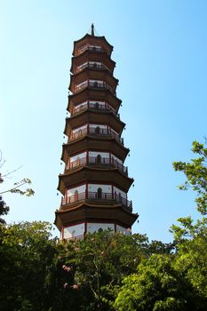 Flower Pagoda of temple of Six Banyan Trees