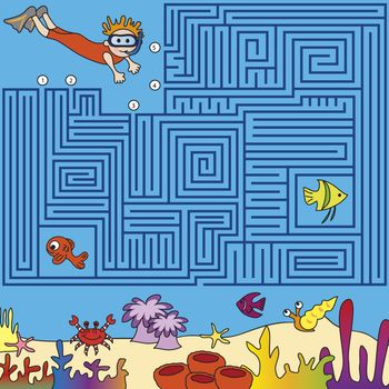 Game for children: find the right way