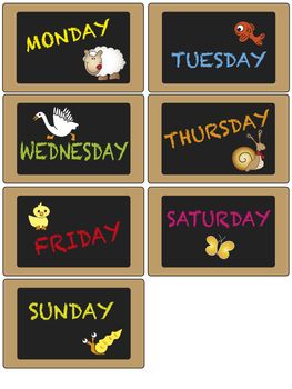 Days of week on blackboard 