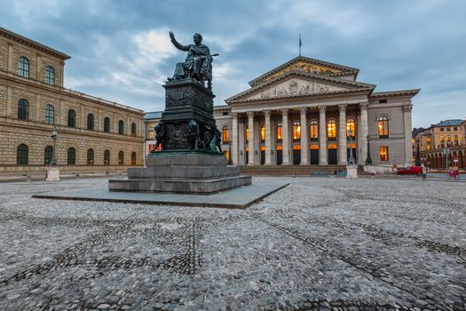 The National Theatre of Munich, Located at Max-Joseph-Platz Square in Munich, Bavaria, Germany