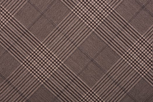 Brown material in geometric patterns, a background or texture