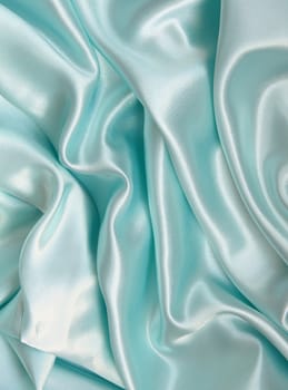Smooth elegant blue silk can use as background 
