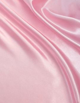 Smooth elegant pink silk can use as background 