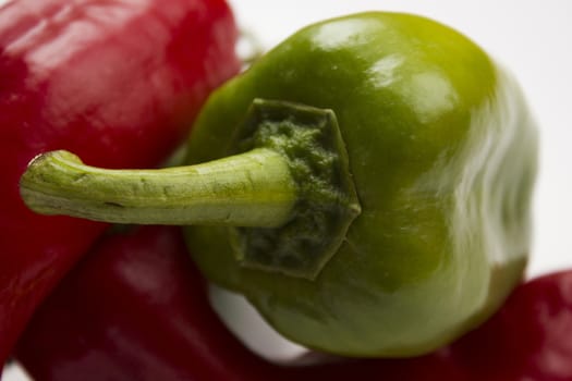 Composition of fresh and vibrant peppers.