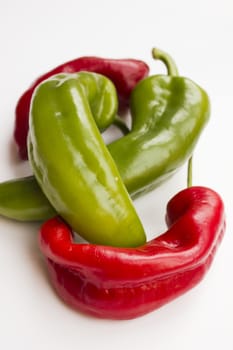 Composition of fresh and vibrant peppers.