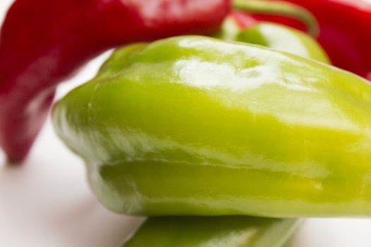 Composition of fresh and vibrant peppers.