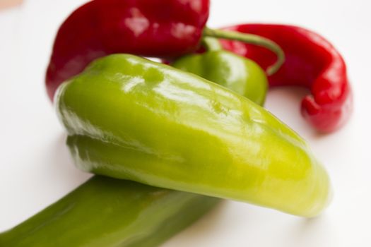 Composition of fresh and vibrant peppers.