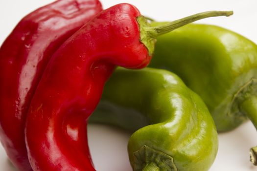 Composition of fresh and vibrant peppers.