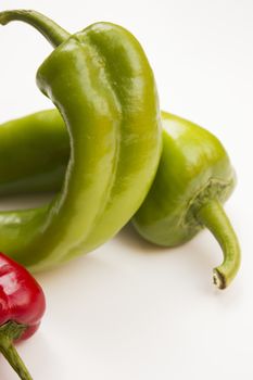 Composition of fresh and vibrant peppers.