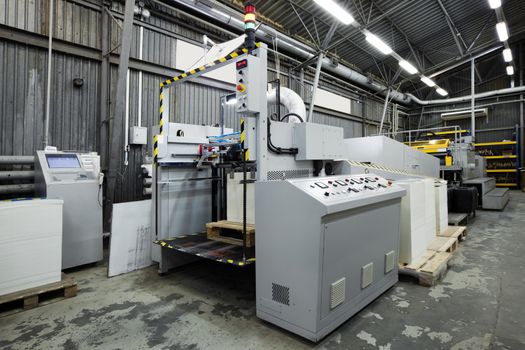 The equipment for a print in a modern printing house