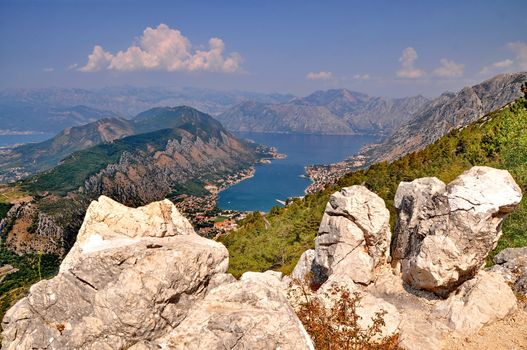 View of Kotor Bay in Monte Negro