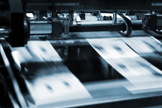 Polygraphic process in a modern printing house