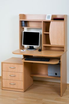 computer monitor on a modern desktop
