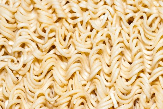Instant noodles. Texture. Close up