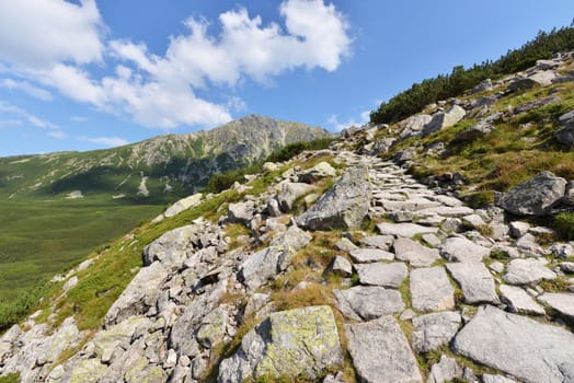 Summer landscape of polish Tatry mountains