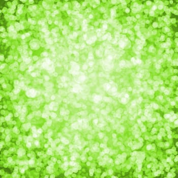 green abstract background with bokeh circles