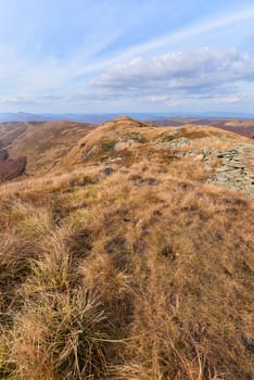 Bieszczady mountains in late autumn - Poland