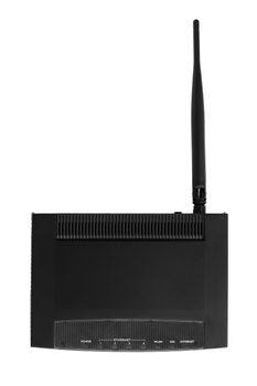 Modern new modem on a white background