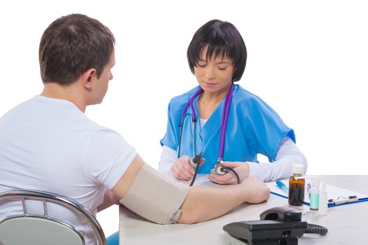 female doctor with patient