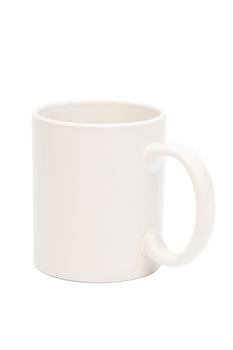 new coffee mug on a white background