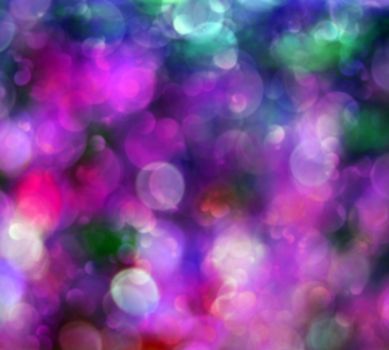 Colorful defocused abstract background with bokeh circles