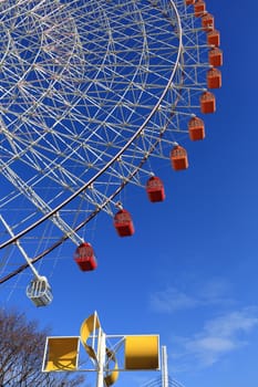 Ferris Wheel - Osaka City in Japan