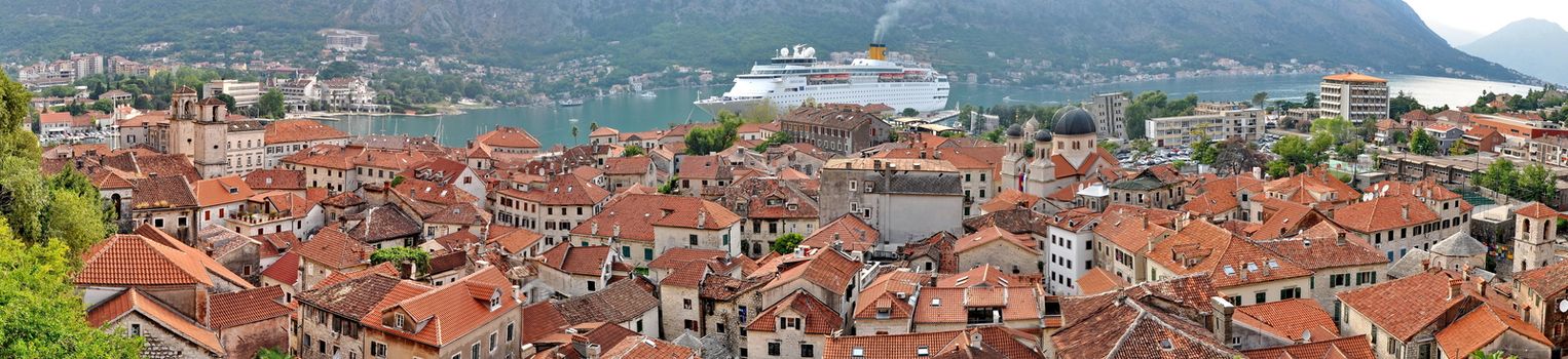 View of Kotor Bay in Monte Negro