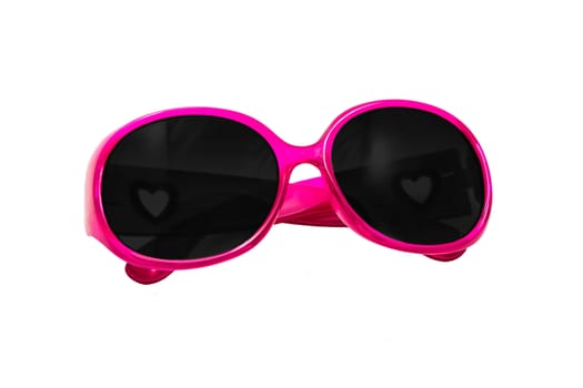 Women's eyewear with bright colors over white